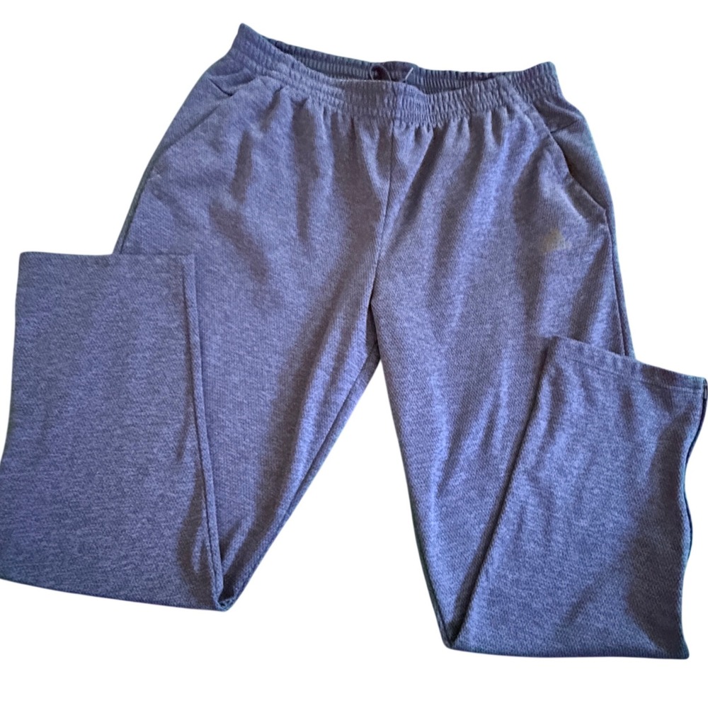 Adidas‎ Mens Blue Heathered Training Pants DH9023 XL Athletic Sweatpants